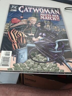 DC Catwoman Comic Cover - Purple and Black Costume